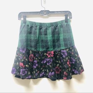 LF Furst of a Kind Flannel Floral Skirt